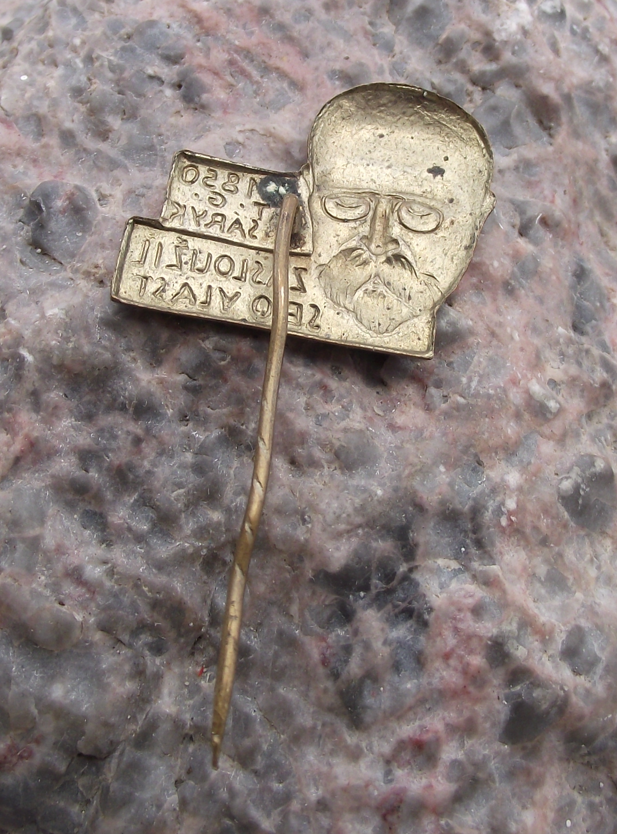 Vintage Thomas Masaryk President TGM He Served His Country Pin Badge - Badgecrazy