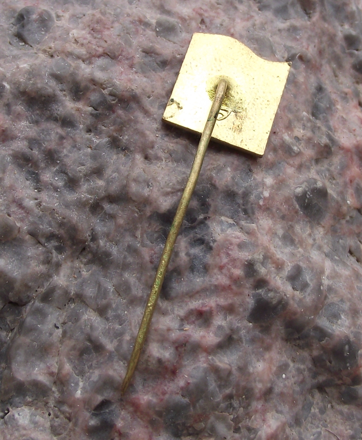 1971 Czech Communist Party KSC 50th Anniversary Frydstejn Pin Badge - Badgecrazy