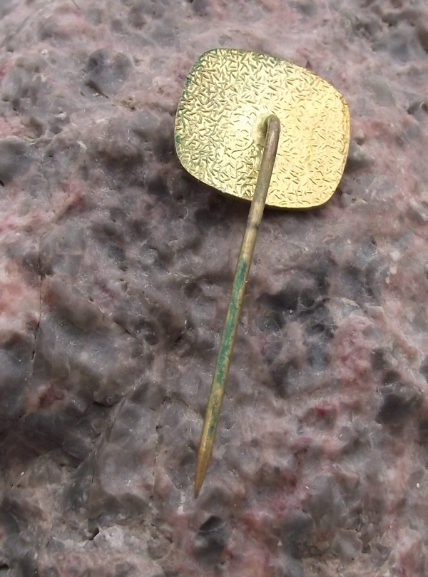 Vintage Horseshoe and Stirrup Rearing Horse Logo Pin Badge - Badgecrazy