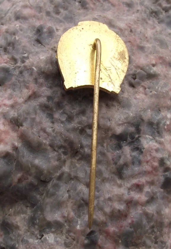 Vintage Kladruby nad Labem Horse Equestrian Centre Horseshoe Pin Badge - Badgecrazy