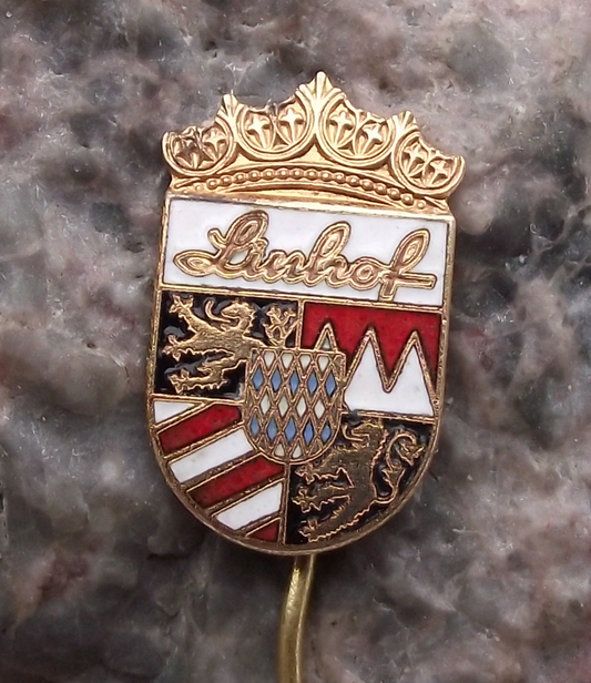 Vintage Linhoff Camera Lens Optical Firm DDR East German Pin Badge