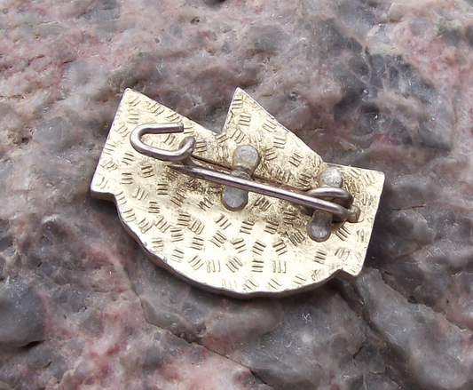 Vintage East Germany Student Road Safety Cycling Award Golden One Pin Badge - Badgecrazy