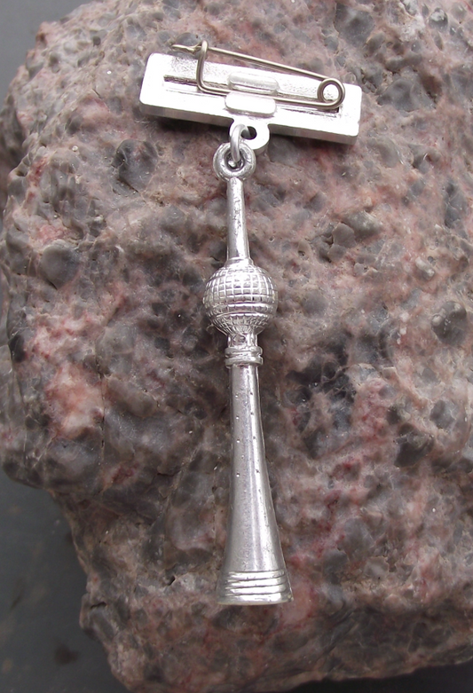 Vintage Berlin Capital of East Germany DDR GDR TV Tower Medal Pin Badge - Badgecrazy