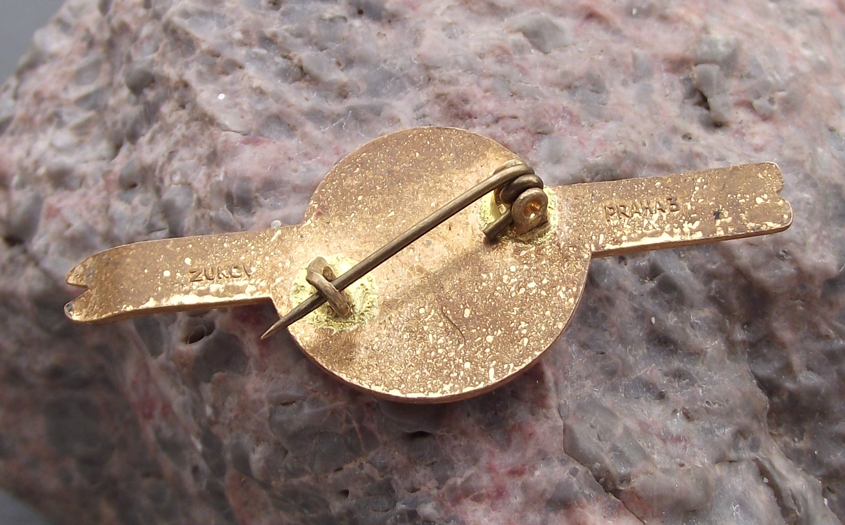 Vintage Nove Mesto na Morave Moravia Skiing Skis Snowflake Pin Badge - Badgecrazy