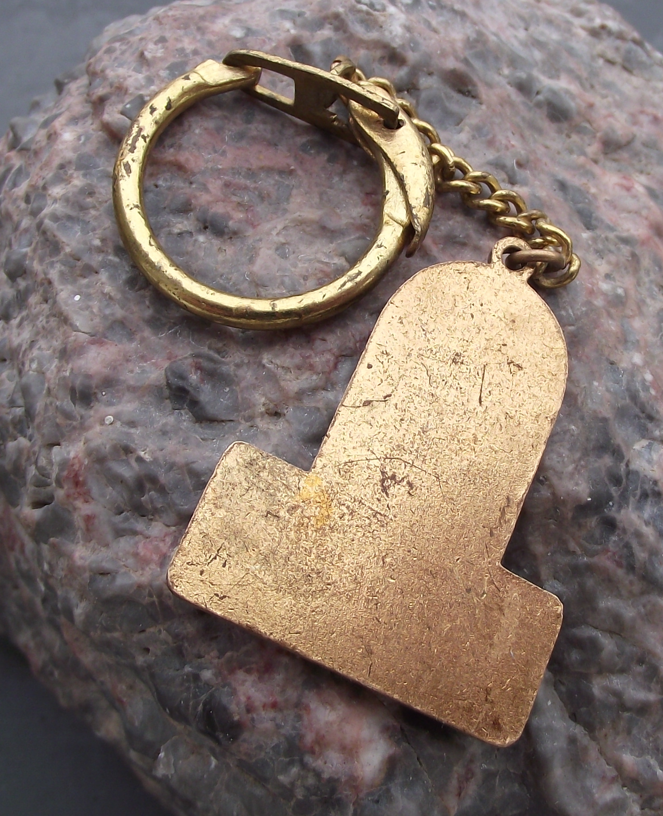 Vintage Czechoslovakia Prague Grand Hotel International Praha Keychain - Badgecrazy