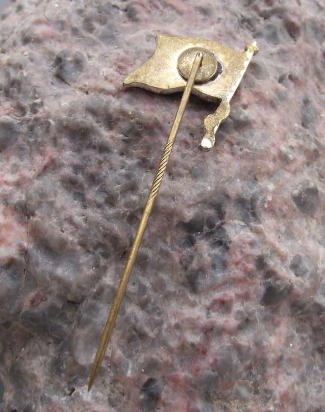 Vintage Gebruder Sucker GmbH German Engineering Blue Flag Pin Badge - Badgecrazy