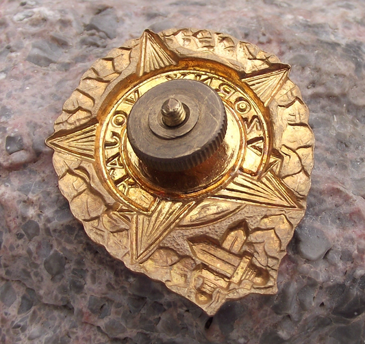 Vintage CSLA Excellent Soldier Army Crossed Swords Uniform Award Badge - Badgecrazy