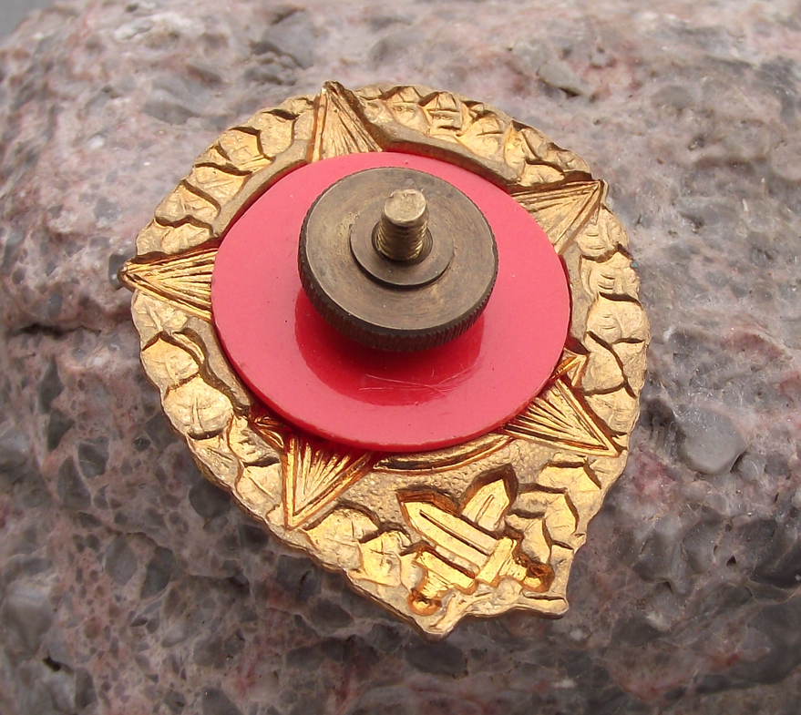 Vintage CSLA Excellent Soldier Army Crossed Swords Uniform Award Badge - Badgecrazy