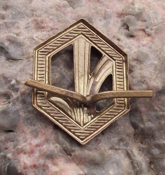 Czechoslovakia Army CSLA Uniform Insignia Chemical Weapons Division Badge - Badgecrazy