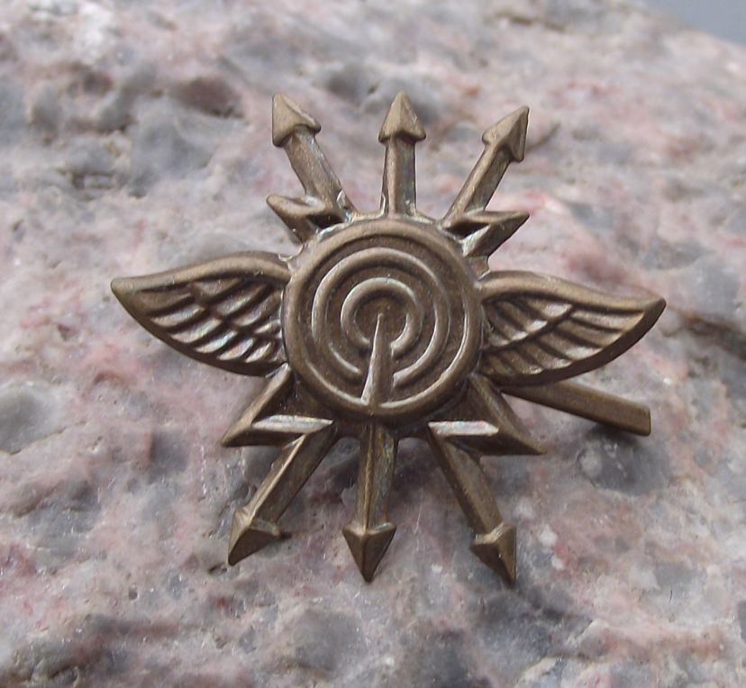 Czechoslovakia Army CSLA Uniform Radar Signals Corps Insignia Badge