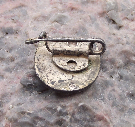 Vintage Thalmann Pioneer Organisation Hammer Compass Logo Pin Badge - Badgecrazy