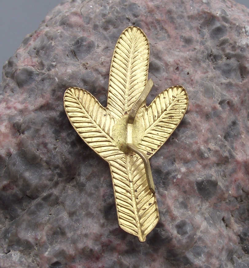 Vintage Pine Branch Czech Hunters Emblem Hunting Union Uniform Badge