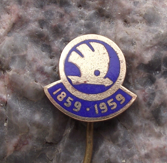 1959 Skoda Car Company 100th Anniversary Smaller Centenary Pin Badge
