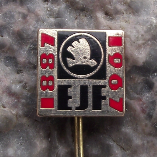 1967 Skoda Car Company Vehicle Electrics Plant EJF Julius Fucik Pin Badge