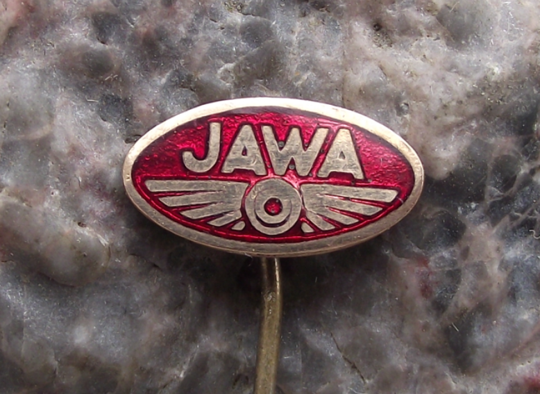 Vintage Jawa Motorcycles Czech Motorbikes Double Circle Logo Pin Badge
