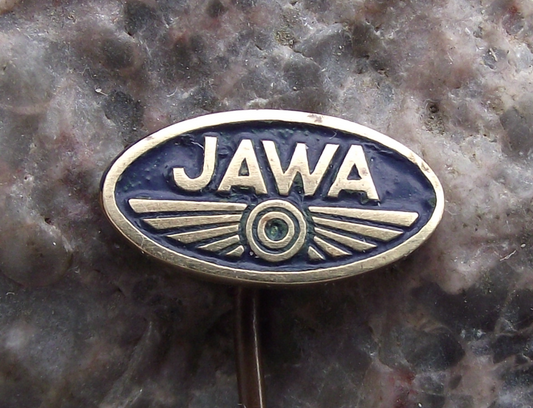 Vintage Jawa Motorcycles Czech Motorbikes Double Circle Enamel Pin Badge - Badgecrazy