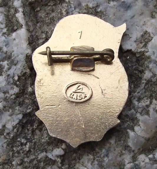 Vintage Anniversary October Bolshevik Glorious Revolution Hammer Sickle Pin Badge - Badgecrazy