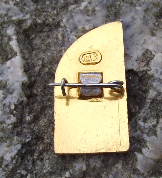 1972 Anniversary of the Soviet Union CCCP Motif Hammer Sickle Pin Badge - Badgecrazy