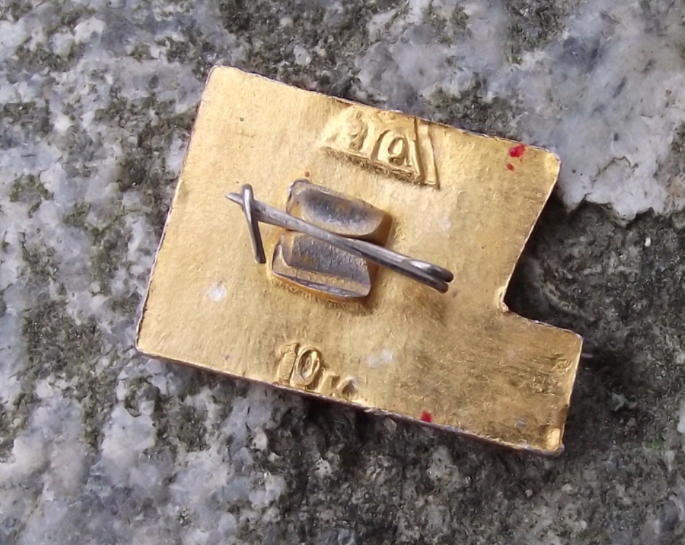 1972 Soviet Union 50th Anniversary CCCP Hammer Sickle 50 Pin Badge