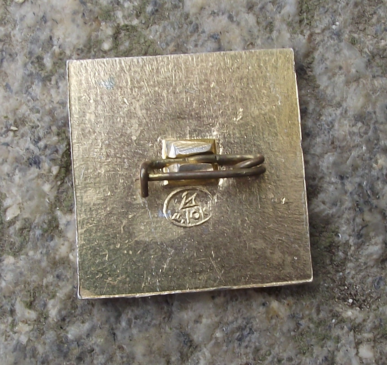 1972 Soviet Union 50th Anniversary CCCP Radiating Lines Pin Badge