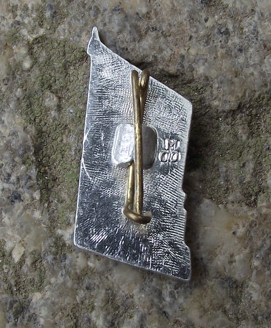 1967 Russian Revolution 50th Anniversary October Bayonet Rocket Pin Badge - Badgecrazy