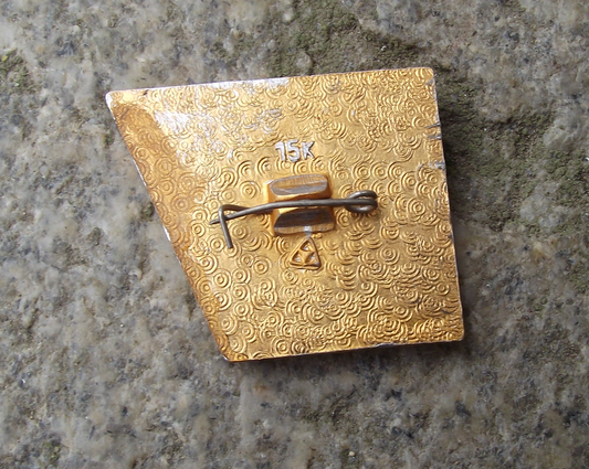 Vintage October 1917 Bolshevik Revolution Hammer and Sickle Pin Badge - Badgecrazy