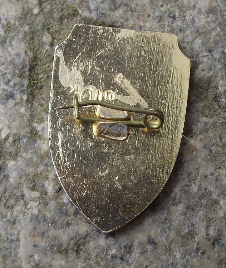 1975 Soviet Union 30th Anniversary WWII Sword Smashing Swastika Pin Badge