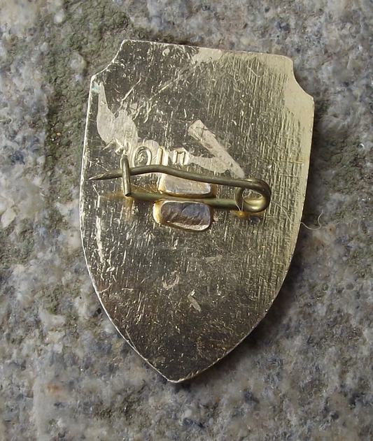 1975 Soviet Union 30th Anniversary WWII Sword Smashing Swastika Pin Badge - Badgecrazy