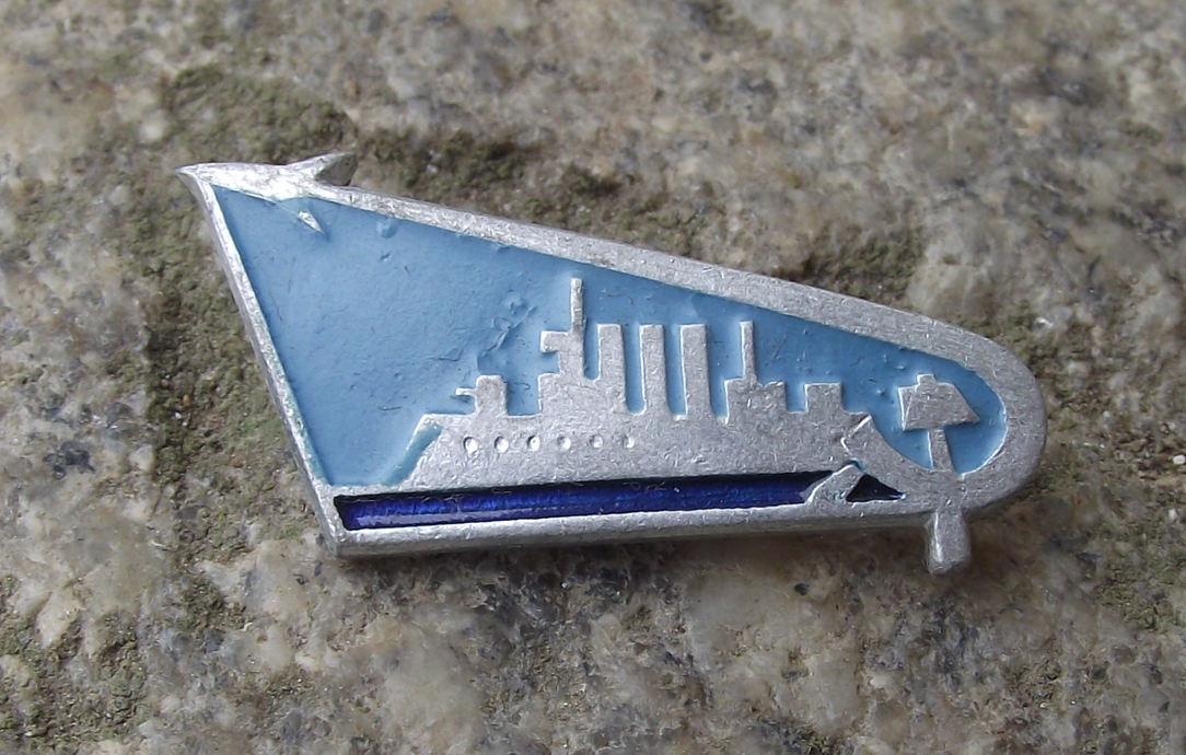 Vintage Russian Cruiser Aurora October Revolution Vostok Space Rocket Pin Badge