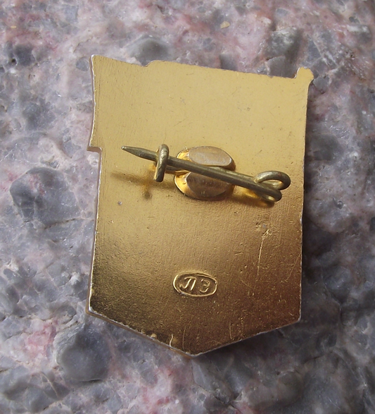 Vintage St Petersburg Naval Museum Russia Submarine Navy Ensign Flag Pin Badge - Badgecrazy