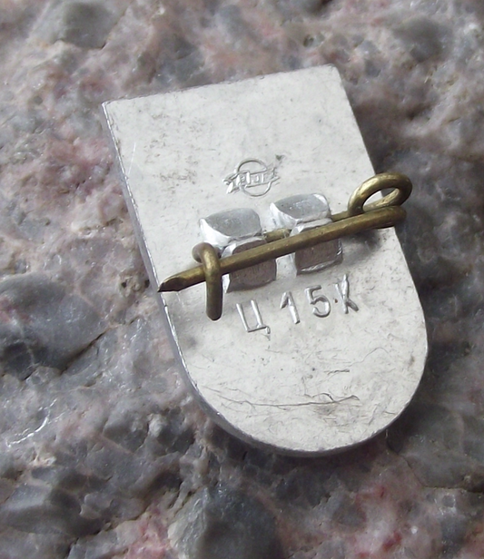 Vintage Latvia Riga Sailing Ship on the River Pin Badge - Badgecrazy