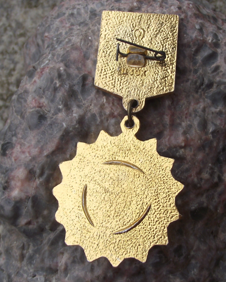 1985 Soviet Union 40th Anniversary WWII Victory 2 Great War Medal Style Pin Badge