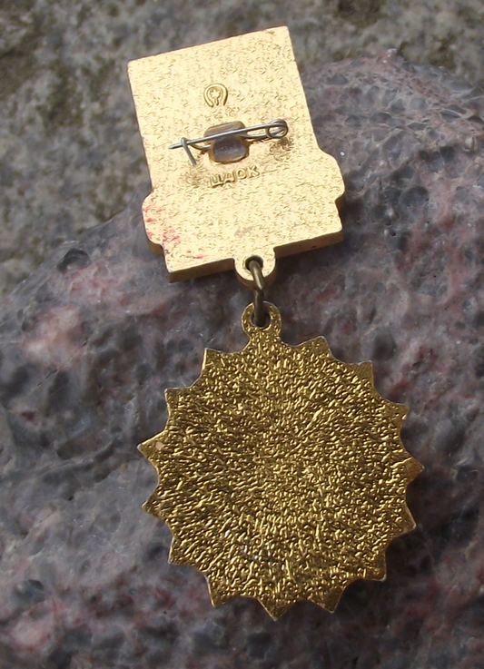 1982 Soviet Union 60th Anniversary CCCP Russian Medal Style Pin Badge - Badgecrazy