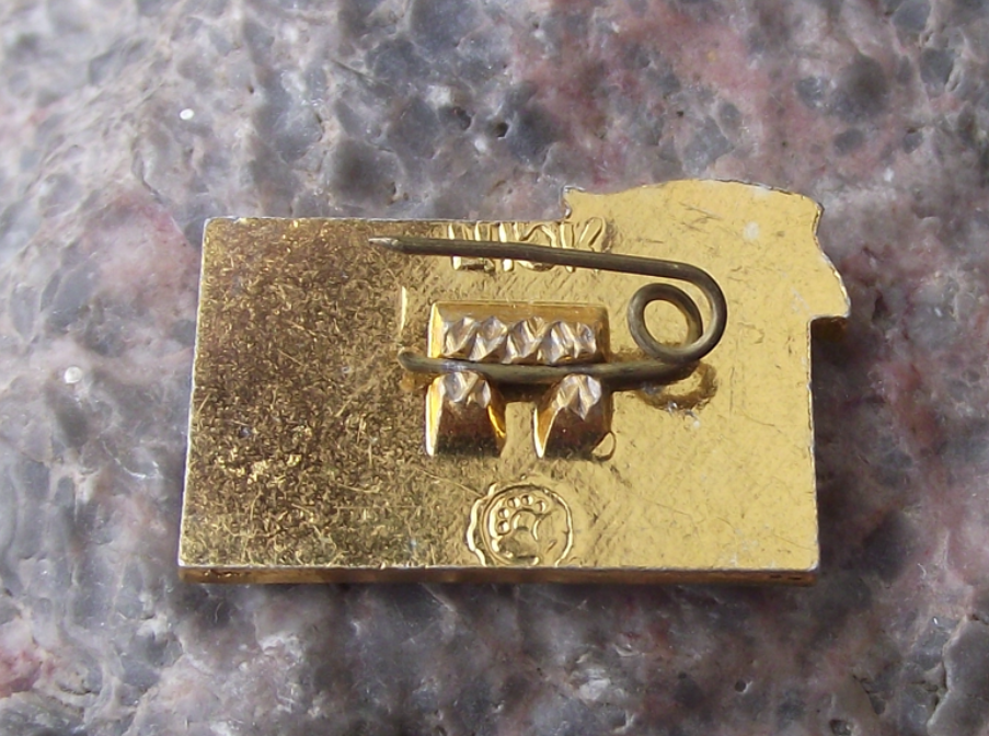 Vintage Russian Battleship Potemkin Soviet Union Warship Ship Pin Badge