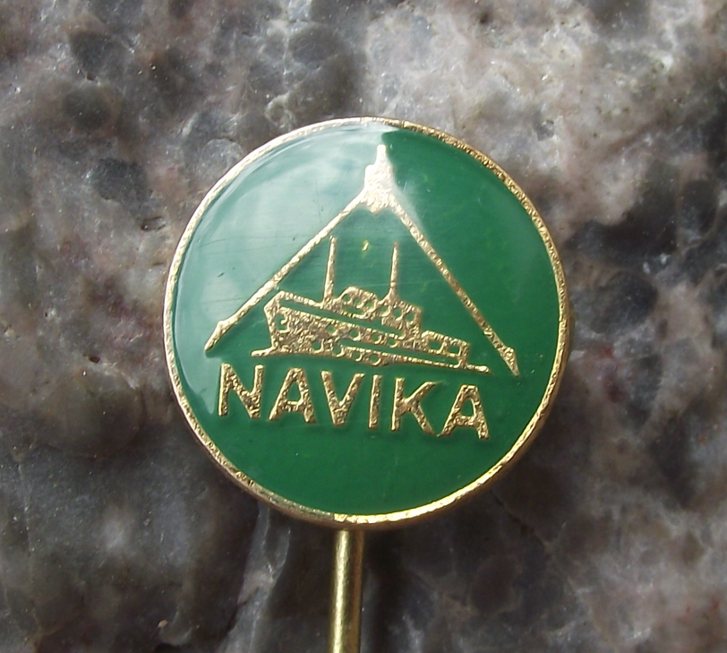 Vintage Navika Maritime Shipping Ship Boat Navigation Tools Pin Badge