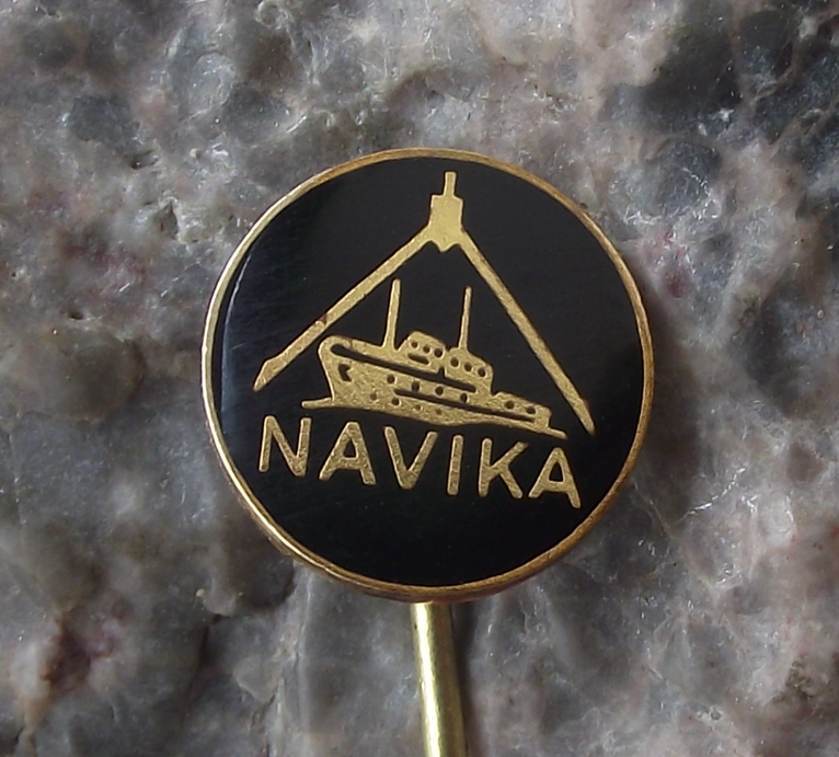 Vintage Navika Maritime Shipping Ship Boat Navigation Tools Pin Badge