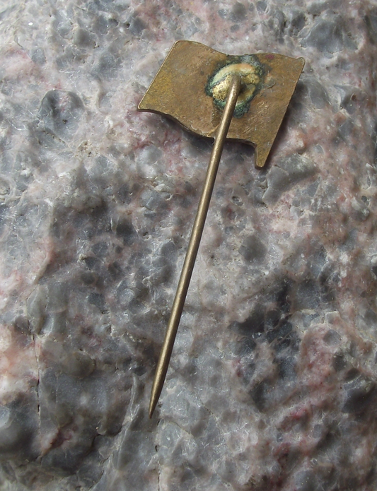 Vintage CSPD Danube River Shipping Company Anniversary Flag Pin Badge - Badgecrazy