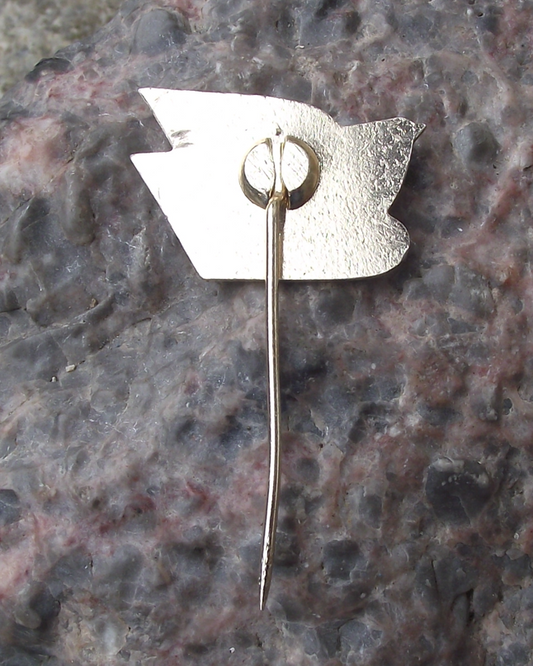 1961 Cuba Czech National Flags Cuban Trade Show Exposition Dove Pin Badge