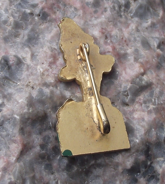 Vintage Cuban Cuba INDER Education Sports Assistance Program Pin Badge