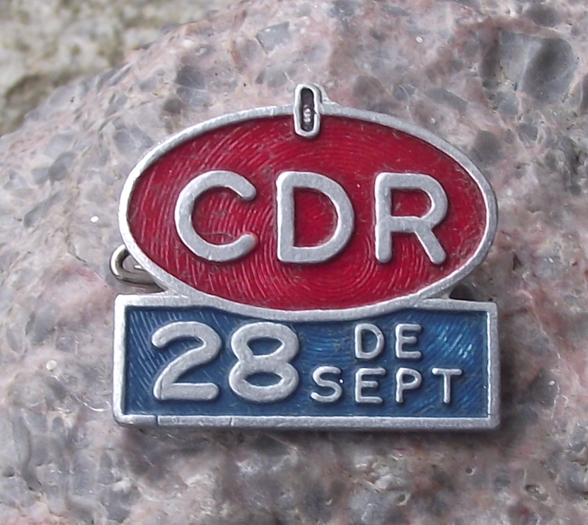 Vintage Committees for Civil Defense of the Revolution CDR Cuba Pin Badge