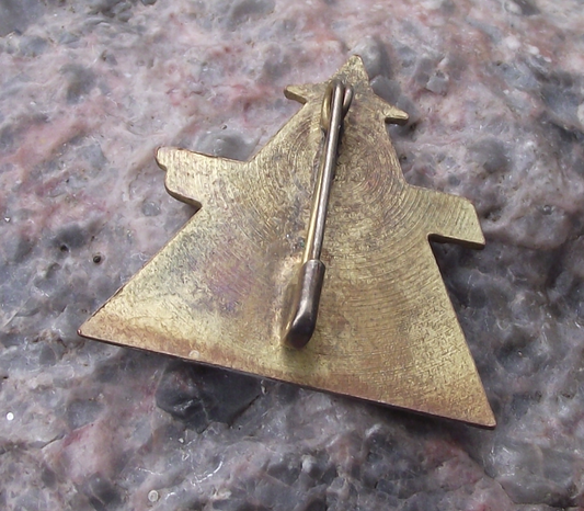 Vintage Cuba Cuban MITRANS Ministry of Transport Pin Badge
