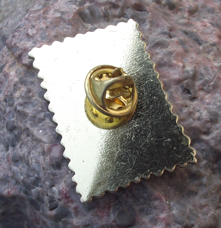 1992 Sweden Swedish Sailing Brig Superb 1855 Ship Stamp Pin Badge