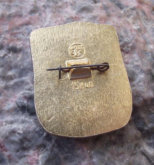 Vintage Russian Warriors Viking Ship Sailing Vessel Soldiers Boat Pin Badge - Badgecrazy