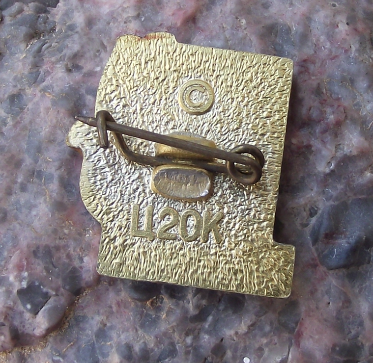 Vintage Soviet Union Black Sea Feodosia Theodosia Greek Ship Pin Badge