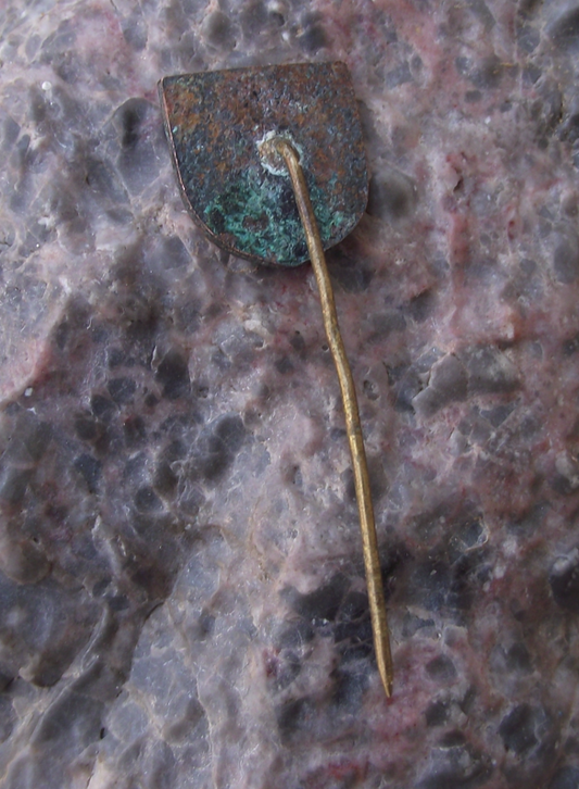 Vintage Latvia Daugavpils Latvian City Tourist Souvenier Ship Pin Badge - Badgecrazy