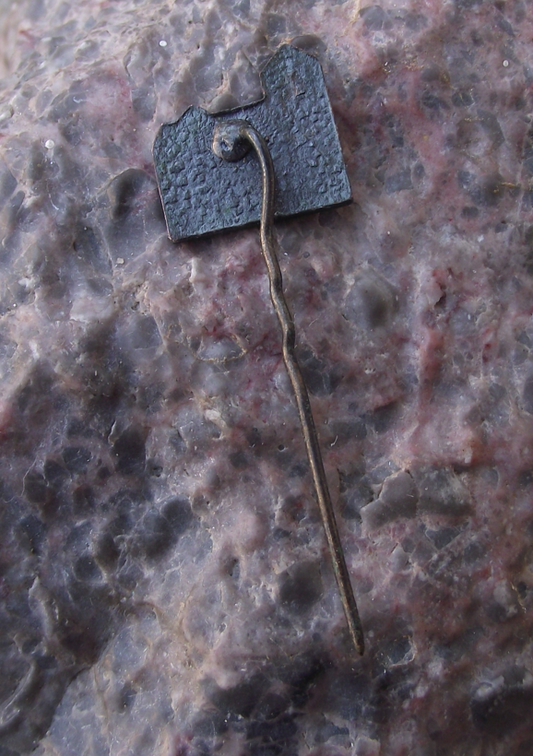 Vintage Latvia Ventspils Latvian City Tourist Souvenier Pin Badge - Badgecrazy