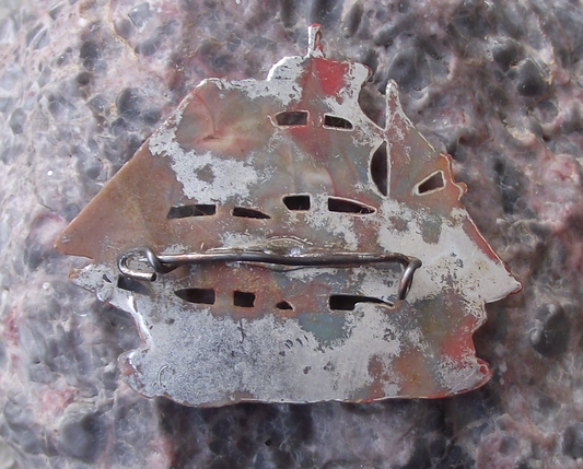 Vintage Russian Barque Fully Rigged Sailing Ship Pin Badge - Badgecrazy