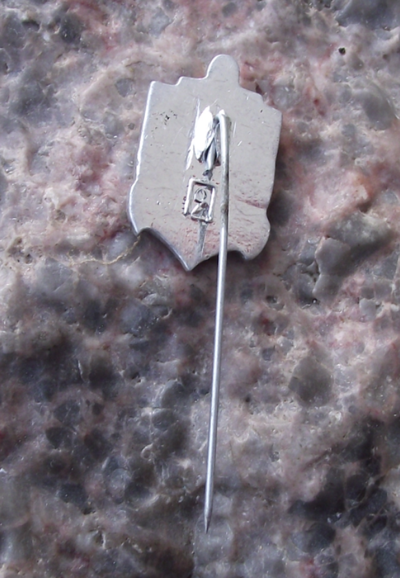 Vintage Russian Anchor and Sailing Ship Crest Leningrad Pin Badge