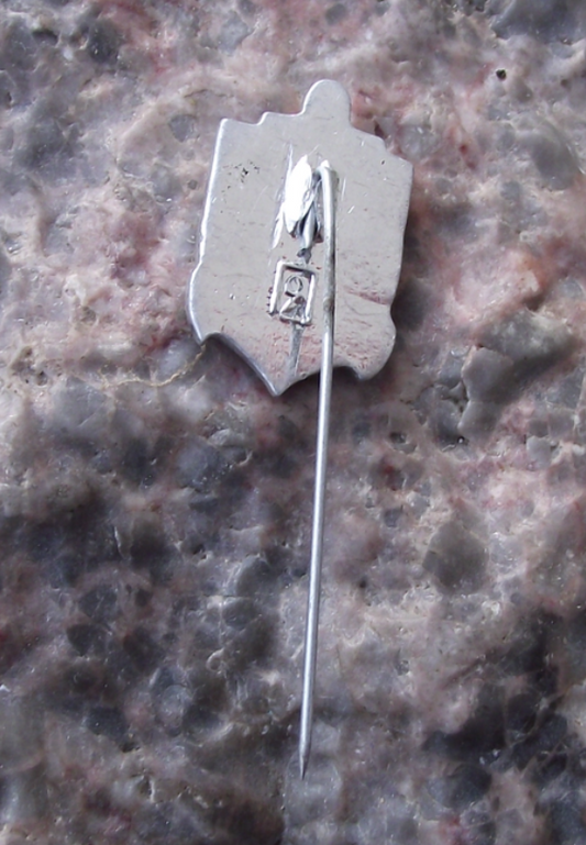 Vintage Russian Anchor and Sailing Ship Crest Leningrad Pin Badge - Badgecrazy