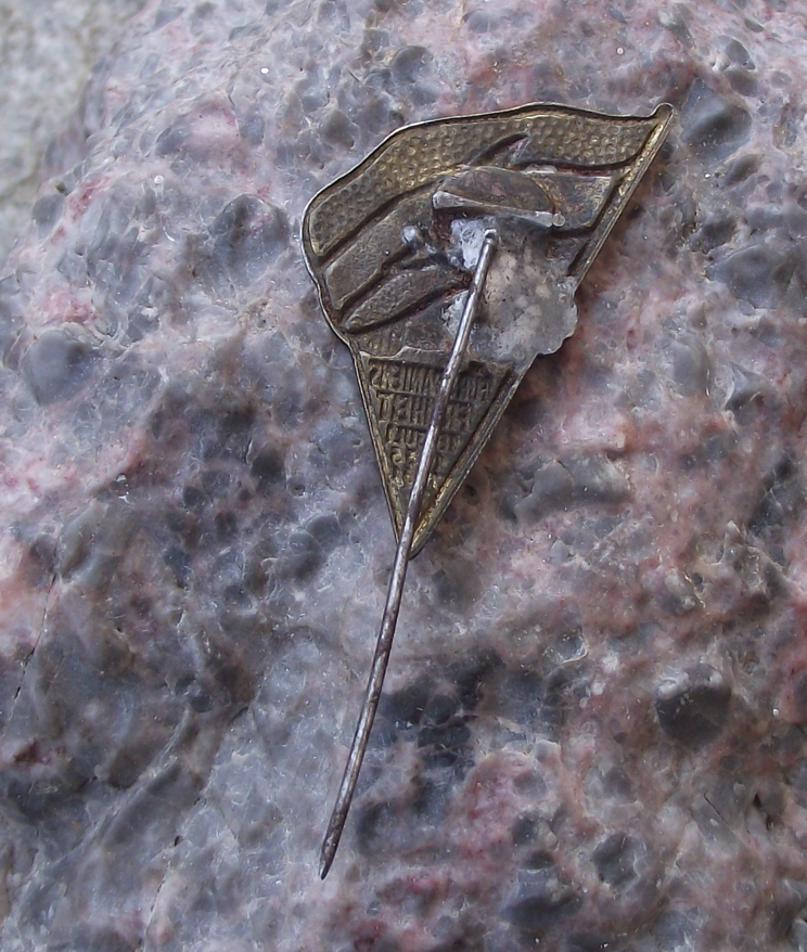 1961 Spanish Civil War International Brigades Flag Political Pin Badge